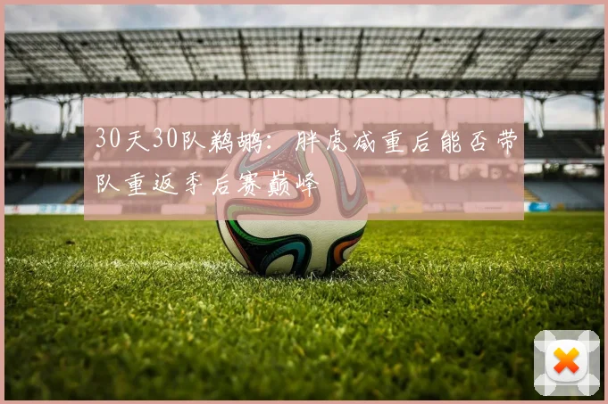 30天30队鹈鹕：胖虎减重后能否带队重返季后赛巅峰